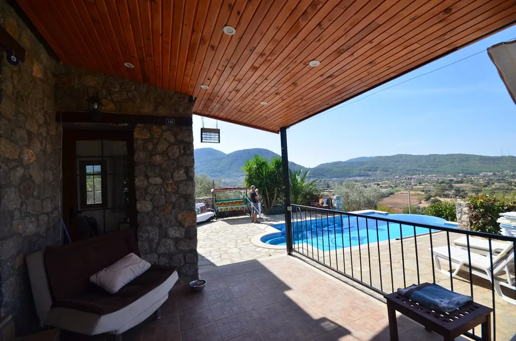 Shaded terrace